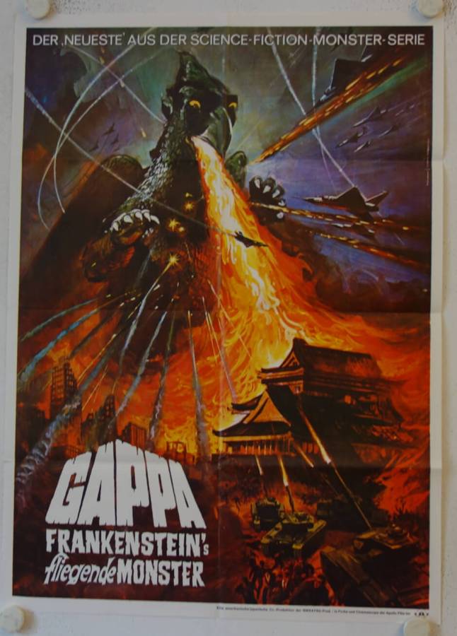Gappa the Triphibian Monster original release german movie poster